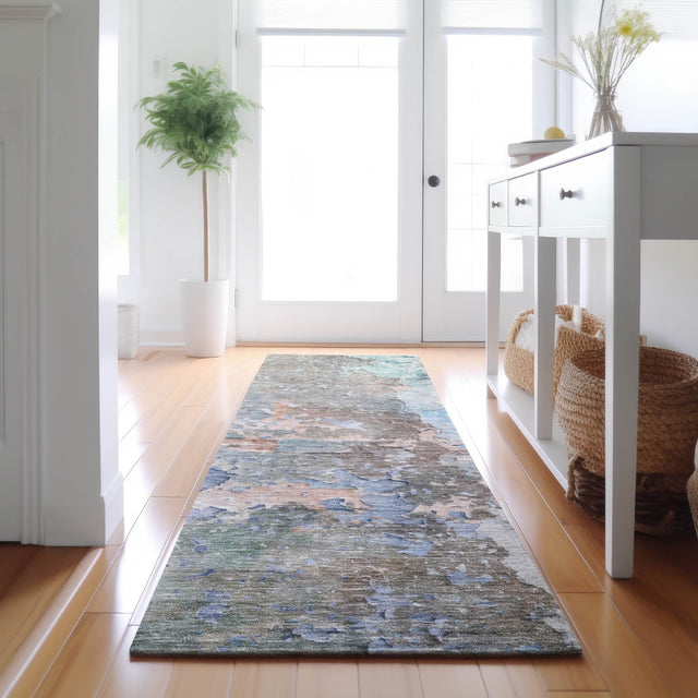 Dalyn Ravenna RN3 Taupe Rug shown in a room