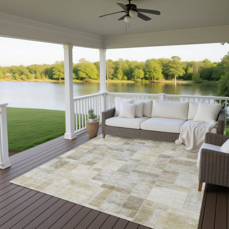 Dalyn Ravenna RN4 Beige Rug outdoor lifestyle image