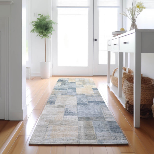 Dalyn Ravenna RN4 Denim Rug shown in a room