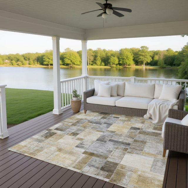 Dalyn Ravenna RN4 Granite Rug outdoor lifestyle image