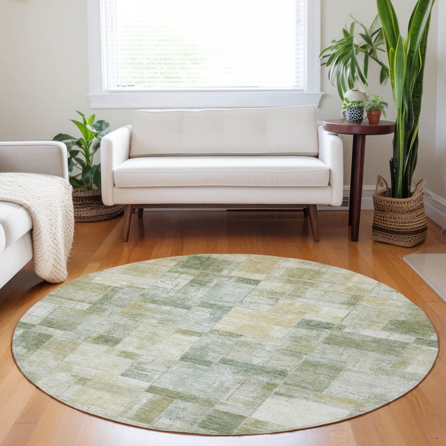 Dalyn Ravenna RN4 Sage Rug shown in a room