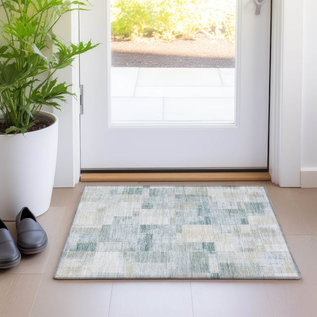 Dalyn Ravenna RN4 Seafoam Rug shown in a room