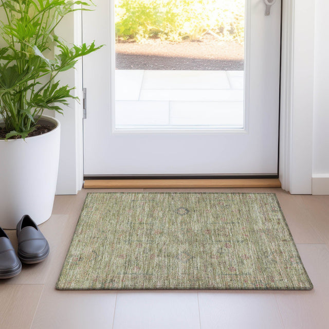 Dalyn Ravenna RN5 Aloe Rug shown in a room