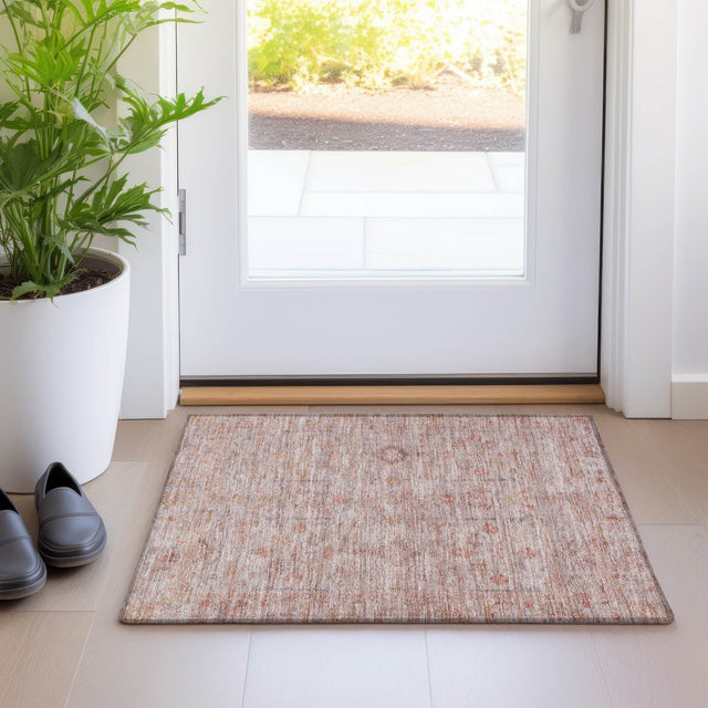 Dalyn Ravenna RN5 Coral Rug shown in a room