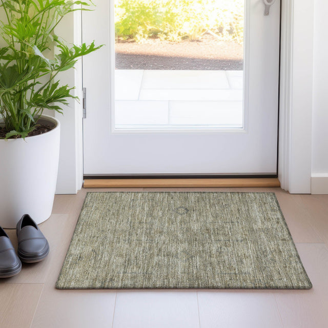 Dalyn Ravenna RN5 Khaki Rug shown in a room