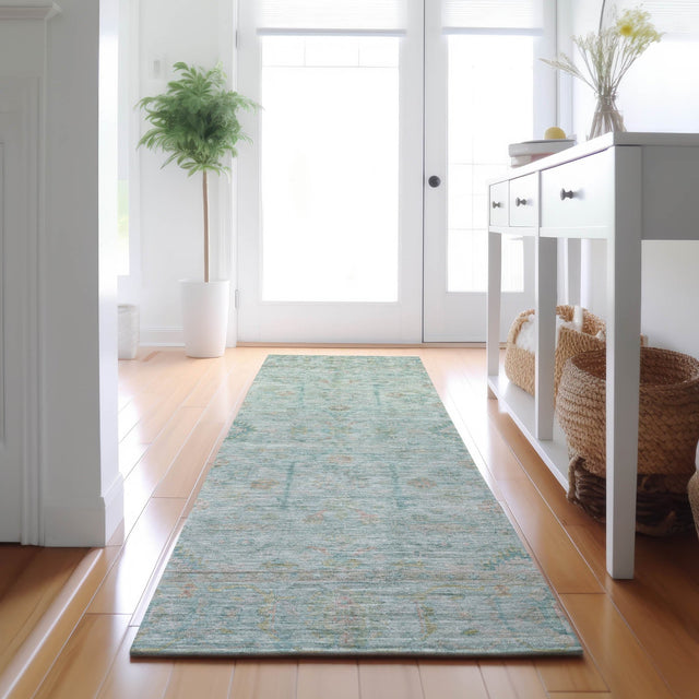 Dalyn Ravenna RN5 Sky Rug shown in a room