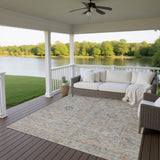 Dalyn Ravenna RN5 Taupe Rug outdoor lifestyle image