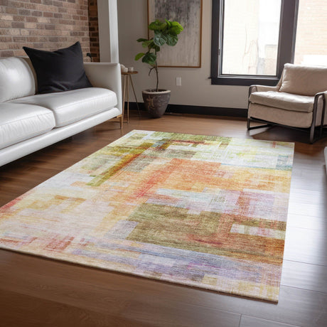 Dalyn Ravenna RN6 Coral Rug shown in a room