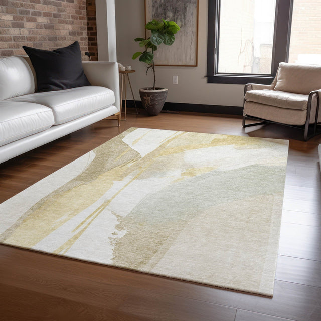 Dalyn Ravenna RN7 Beige Rug shown in a room