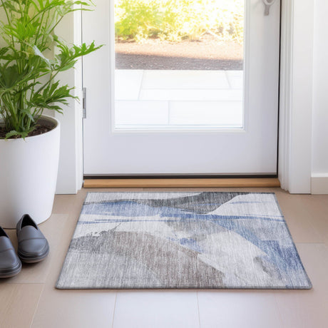 Dalyn Ravenna RN7 Denim Rug shown in a room