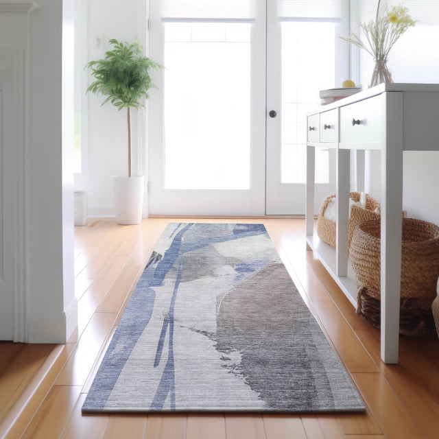 Dalyn Ravenna RN7 Denim Rug shown in a room