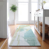 Dalyn Ravenna RN7 Teal Rug shown in a room