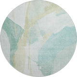 Dalyn Ravenna RN7 Teal Rug round rug