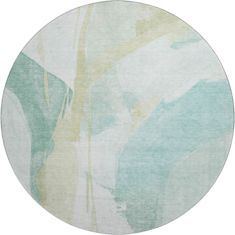 Dalyn Ravenna RN7 Teal Rug round rug