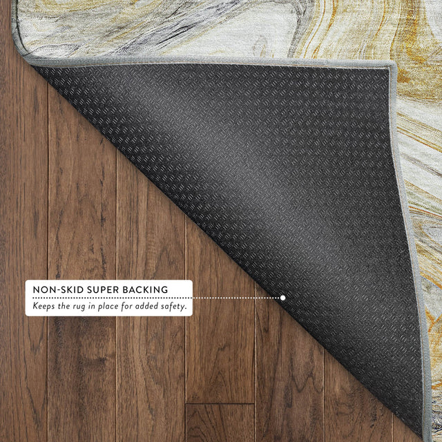 Dalyn Ravenna RN8 Linen Rug backing detail