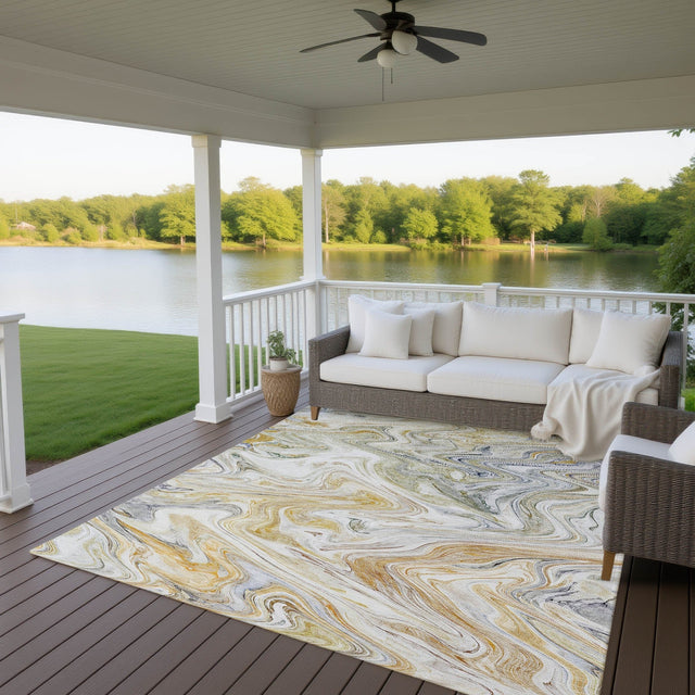 Dalyn Ravenna RN8 Linen Rug outdoor lifestyle image