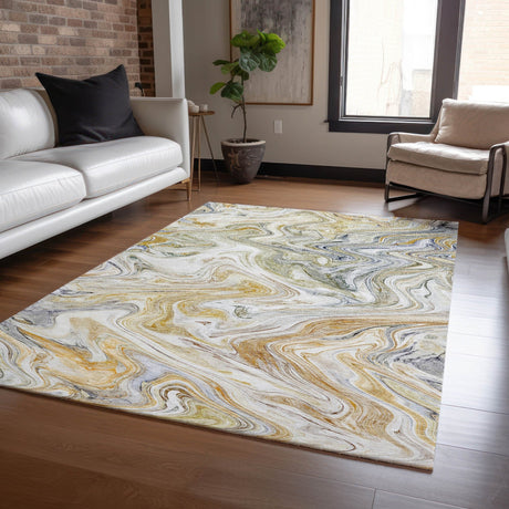 Dalyn Ravenna RN8 Linen Rug shown in a room