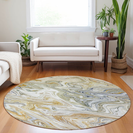 Dalyn Ravenna RN8 Linen Rug shown in a room