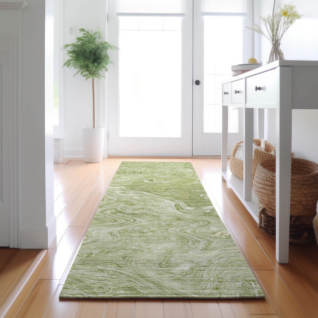 Dalyn Ravenna RN8 Sage Rug shown in a room