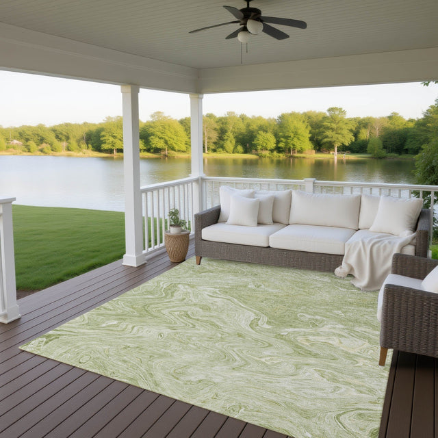 Dalyn Ravenna RN8 Sage Rug outdoor lifestyle image