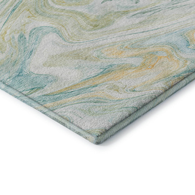 Dalyn Ravenna RN8 Sky Rug corner detail