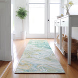 Dalyn Ravenna RN8 Sky Rug shown in a room