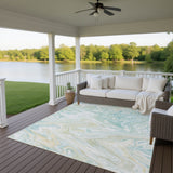 Dalyn Ravenna RN8 Sky Rug outdoor lifestyle image