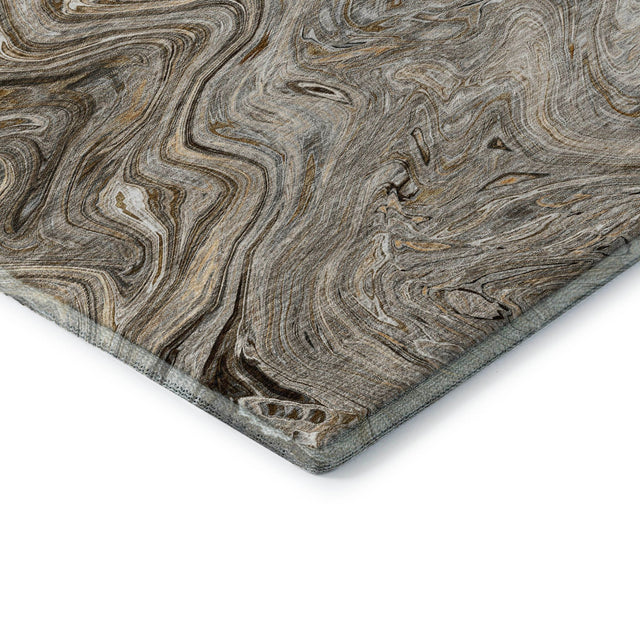 Dalyn Ravenna RN8 Taupe Rug corner detail