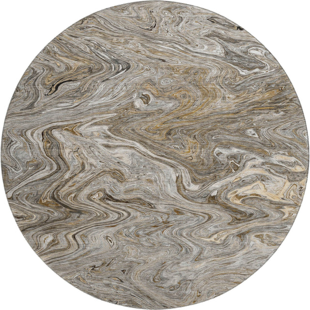 Dalyn Ravenna RN8 Taupe Rug round rug