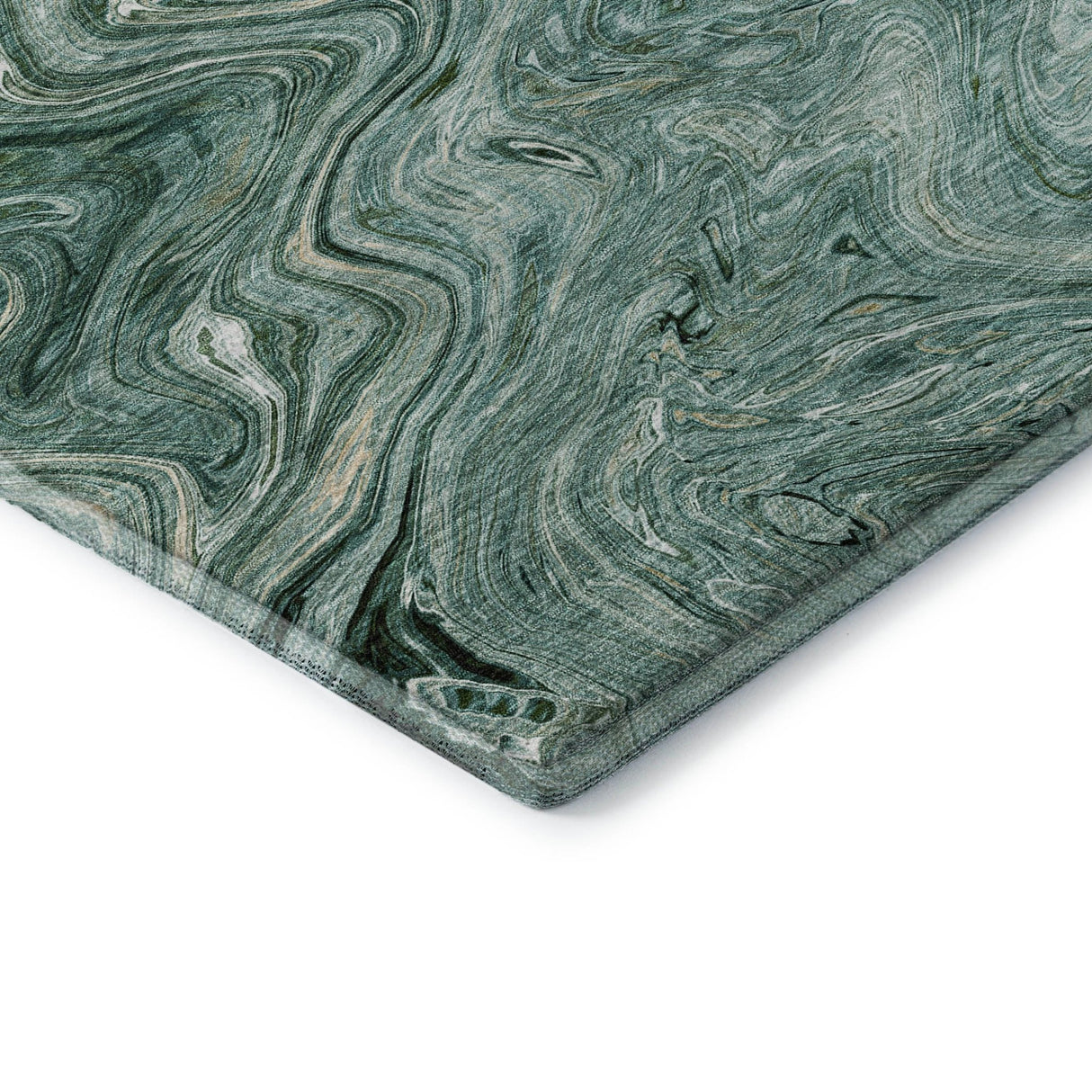 Dalyn Ravenna RN8 Teal Rug corner detail