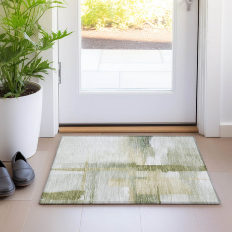 Dalyn Ravenna RN9 Aloe Rug shown in a room