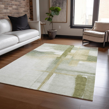 Dalyn Ravenna RN9 Aloe Rug shown in a room