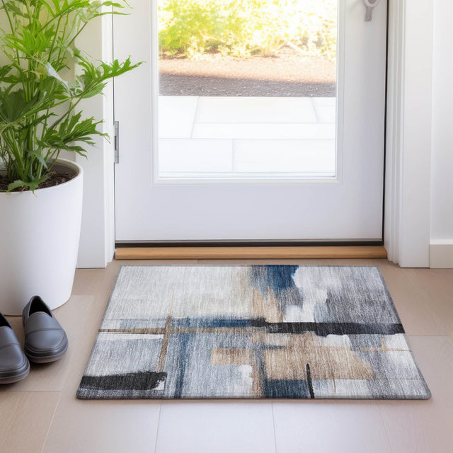 Dalyn Ravenna RN9 Blue Rug shown in a room