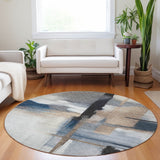 Dalyn Ravenna RN9 Blue Rug shown in a room