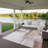 Dalyn Ravenna RN9 Blush Rug outdoor lifestyle image