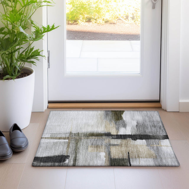Dalyn Ravenna RN9 Gray Rug shown in a room