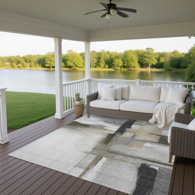 Dalyn Ravenna RN9 Gray Rug outdoor lifestyle image