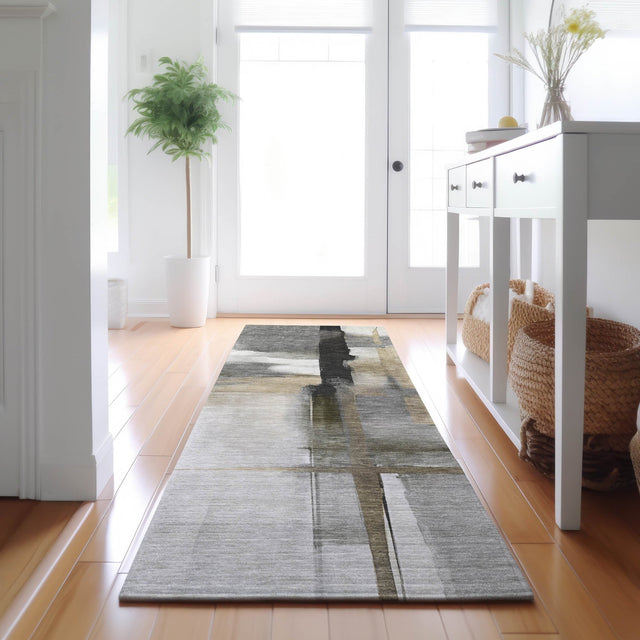 Dalyn Ravenna RN9 Gray Rug shown in a room