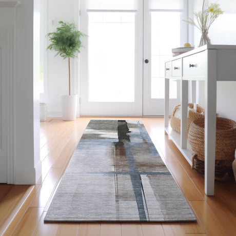 Dalyn Ravenna RN9 Taupe Rug shown in a room