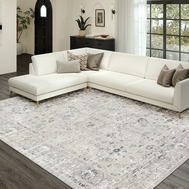 Dalyn Rhodes Rr8 Silver Rug.