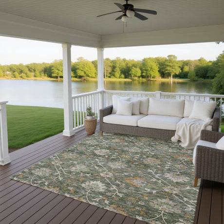Dalyn Silk Road SR1 Basil Rug outdoor lifestyle image