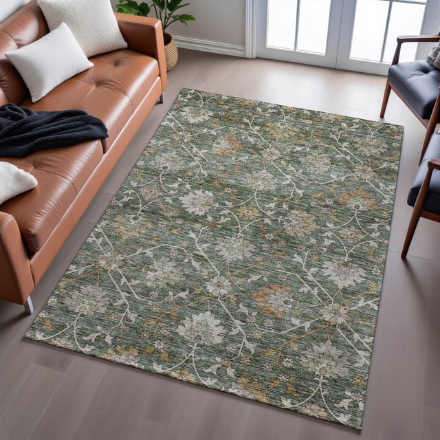 Dalyn Silk Road SR1 Basil Rug shown in a room