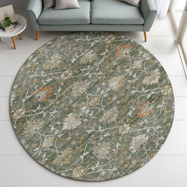 Dalyn Silk Road SR1 Basil Rug shown in a room