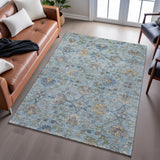 Dalyn Silk Road SR1 Denim Rug shown in a room