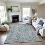 Dalyn Silk Road SR1 Denim Rug shown in a room