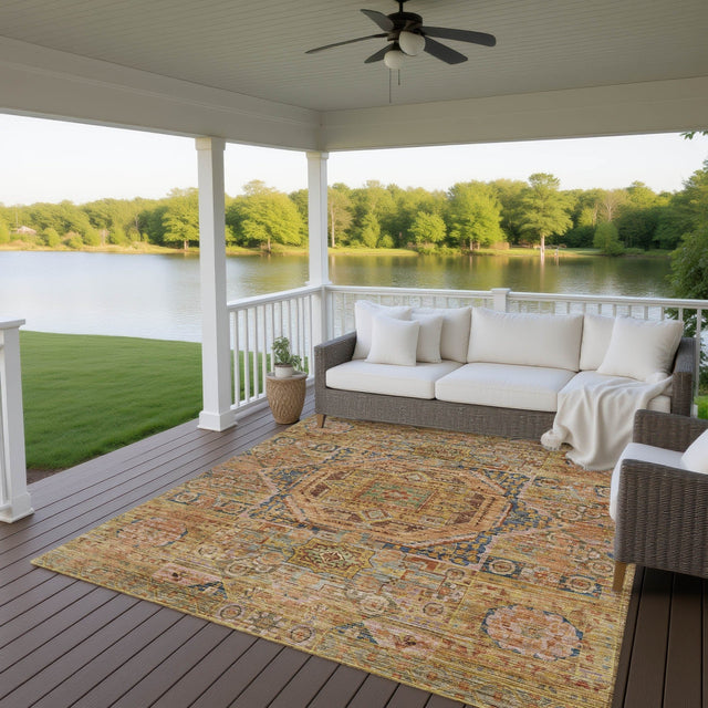 Dalyn Silk Road SR10 Curry Rug outdoor lifestyle image