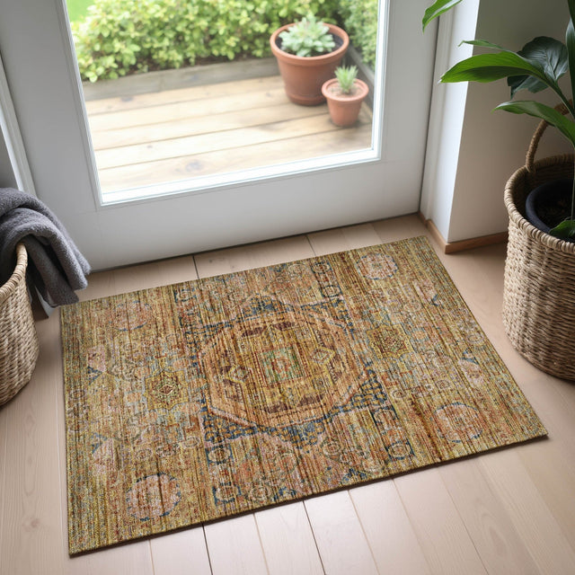 Dalyn Silk Road SR10 Curry Rug shown in a room