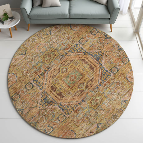 Dalyn Silk Road SR10 Curry Rug shown in a room