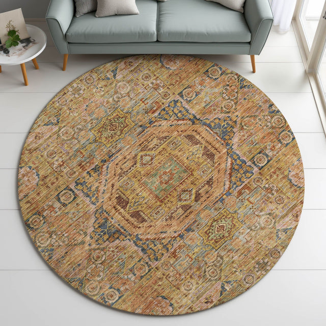 Dalyn Silk Road SR10 Curry Rug shown in a room