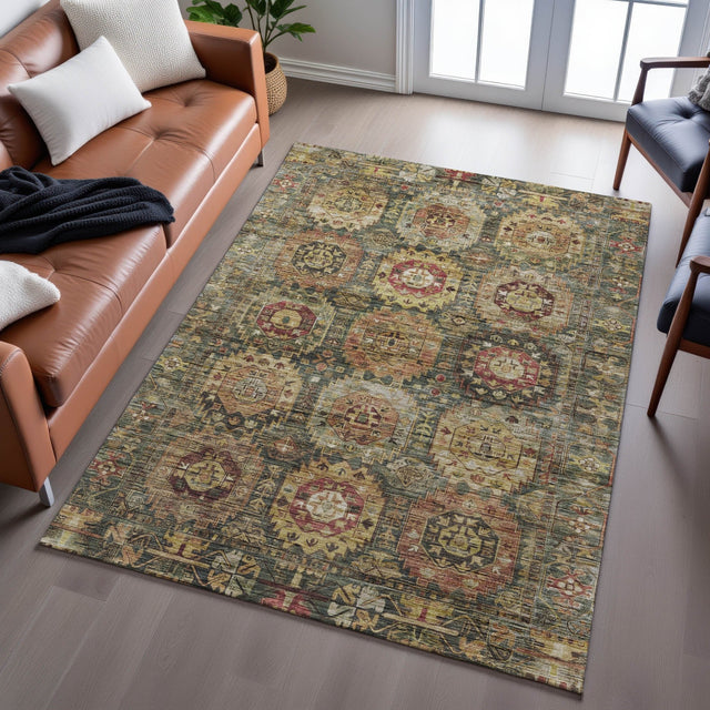 Dalyn Silk Road SR11 Fern Rug shown in a room